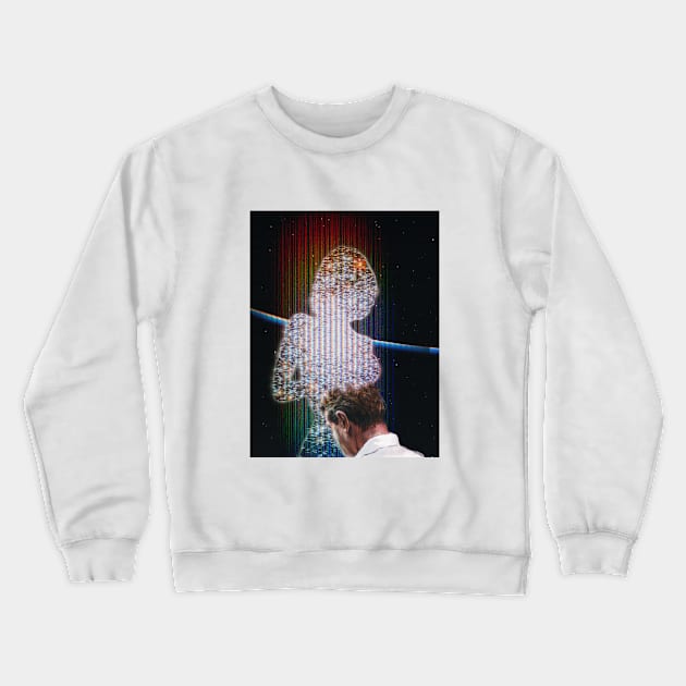 Glitched Goddess Crewneck Sweatshirt by SpaceInColor